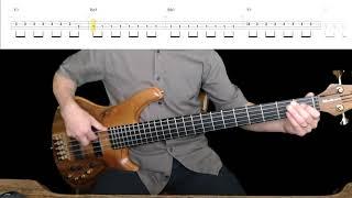 Bruce Springsteen - No Surrender Bass Cover with Playalong Tabs in Video