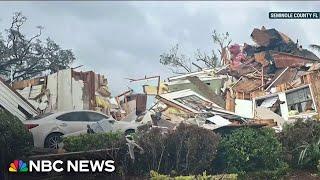 Tornado hits Orlando area with winds over 100 mph