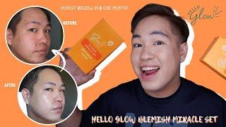 HELLO GLOW BLEMISH MIRACLE  SET (AHA -BHA) REVIEW FOR ONE MONTH / PANG MAKAKASANG SKINCARE SET TO!