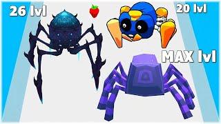 MAX LEVEL in Insect Evolution Run game | Big update  NEW SPIDERS