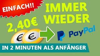 IMMER WIEDER 2,40 € in 2 Minuten ONLINE GELD VERDIENEN (Paypal Geld verdienen mit Paidlikes)