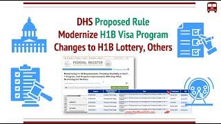 Proposed Rule for H1B Program Modernization - Lottery Changes, F1 Cap Gap, Others, Next Steps