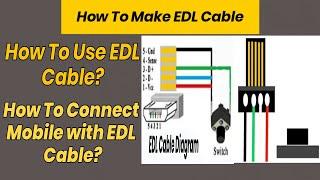 How to make edl cable|How to use edl cable|How to flash phone with edl cable.