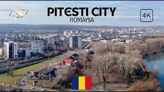 4K Pitesti Aerials | Unveiling the City's Majesty from Above | Drone Footage