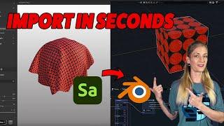 Quick Tutorial: Adobe Substance Materials to Blender IN UNDER 2 MINUTES