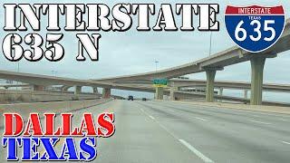 I-635 North-West - LBJ Freeway - Dallas - Texas - 4K Highway Drive