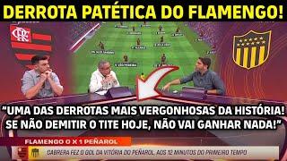 IMPRENSA DEBATE A DERROTA DO FLAMENGO CONTRA O PEÑAROL NA LIBERTADORES 2024