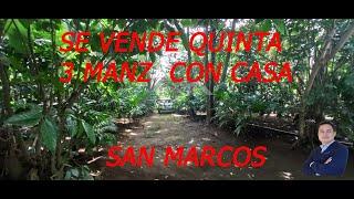 Venta de Quinta de 3 Manzana en San Marcos Nicaragua