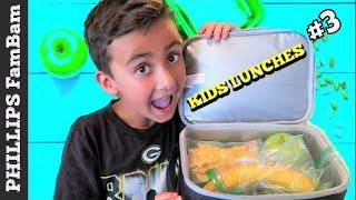 KIDS SCHOOL LUNCH IDEAS | BACK TO SCHOOL LUNCHES|  PHILLIPS FamBam Vlogs