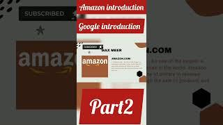 Introduction to Amazon and google#maxmeer