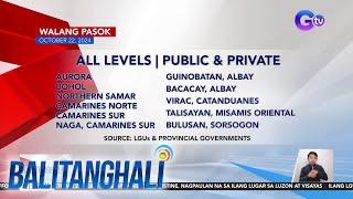 Walang pasok as of 11:06 AM (October 22, 2024) | Balitanghali