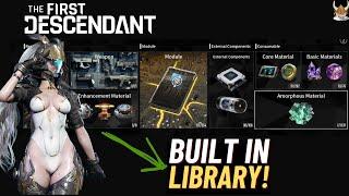 The First Descendant How to find every Mod and Descendant Material ~BUILT IN LIBRARY INGAME!~