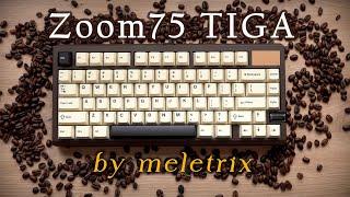 Zoom75 TIGA | Cork/Standard/Poron Foam & Alu/POM Plate Sound Tests, WS Arowana Switches