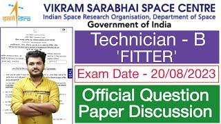 ISRO Vssc Fitter Question Paper 2023 Analysis | ISRO Vssc Fitter Exam Paper 2023 Discussion