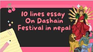 10 lines on Dashain festival in nepal || Essay for kids