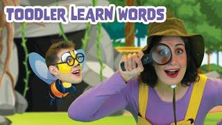 Toddler Learn Words | We Going on a Spider Hunt with Lizzy and Beezy |Educational Kids Videos