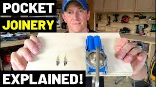 Pocket Holes / Pocket Screws EXPLAINED!! (How Pocket Joinery Works--Kreg Pocket Jigs--PROS AND CONS)