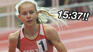 Katelyn Tuohy National 5k Record!