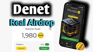 Denet Airdrop | Denet New Mining App | Denet Mining App | Denet Storage Mining App |full detailed