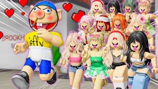 Jeffy STUCK at GIRLS ONLY School in Roblox?! - SML Roblox