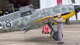 Maiden flight on the Messerschmitt Bf-109 G6 with a DB 605 Engine