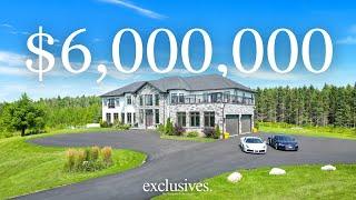 Touring This Private $5,990,000 Custom Built Masterpiece on 45 Acres of Land in Caledon, Ontario!