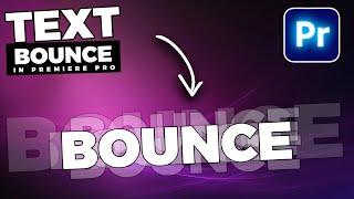 Zoom In TEXT BOUNCE Effect In Premiere Pro