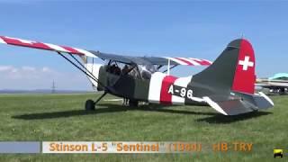 Stinson L-5 (1944) - Swiss Airforce - Flugtage Fricktal-Schupfart 2018