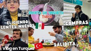 ASI SE HACE EL YOGURTH TURCOELIGIENDO LENTES NUEVOS #mexicanaturquia #mexicanayturco #vlog