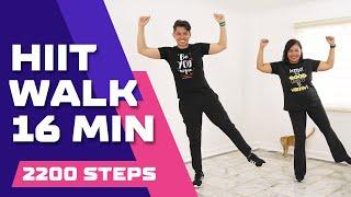 16 MIN HIIT WALK • 2200 Steps  • Workout with MOM • Keoni Tamayo • Walking Workout #176