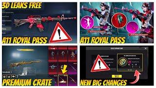 Big Update | A11 ROYAL PASS 3d Leaks | PREMIUM Crate Upgrade Gun & Release Date | 3.6 Update is Here