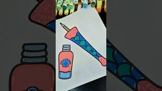 Sunnie Creative - Glow cosmetics bold easy coloring  book - asmr coloring markers