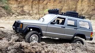 MN78 : RC CAR SCALE 1/12 CHEROKEE OFF-ROAD DRIVING | ASMR