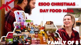 £500 HUGE CHRISTMAS FOOD HAUL| family of 8, Christmas Day food and drinks| VLOGMAS DAY 23