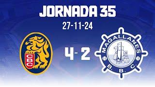 JORNADA 35 RESUMEN - Navegantes del Magallanes 2 - Leones del Caracas 4 - 24-25 (27-11-24)