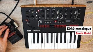 KORG monologue Synthesizer Meets DigiTech Death Metal Pedal