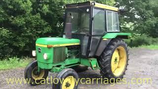 JOHN DEERE 2130 ALL WORKING ROAD REG TRACTOR SOLD BY www.catlowdycarriages.com