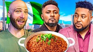 This Is Nollywood in Nigeria! Nigerian Food With Baba Rex And Maurice Sam! 