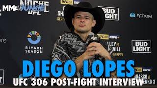 Diego Lopes 'Sent a Pretty Clear Message' to Division, Says Alexa Grasso 'Froze' | UFC 306