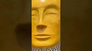 Primary Vision, Jun Kaneko 2011 | Cedar Rapids Museum of Art #sculpture #yellow #cedarrapids #art