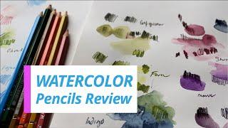 UNBOXING Watercolor Pencils Swatch and Demo Derwent Faber-Castell