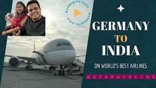 Flying from Germany to India | Qatar Airlines | World's BEST Airlines | Munich to Kolkata | 4k