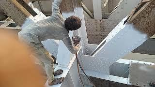 Aluminium Metalizing Spry Process On OWG Bridge in Indian Railway