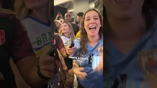 Hinchas de Uruguay y Brasil Post Partido   #uruguay #brasil #futbol  #copaamerica2024