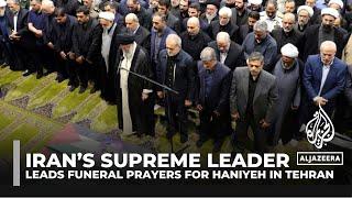 Iran’s Khamenei leads funeral prayers for Hamas chief Haniyeh in Tehran