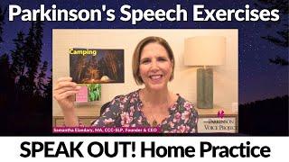 Parkinson's Speech Exercises: Camping