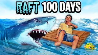 I Survived 100 Days on RAFT!