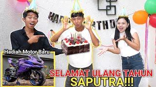 PR4NK SURPRISE ULANG TAHUN SAPUTRA, DAPET HADIAH MOTOR ZX BARU?? | Mikael TubeHD