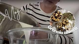 VLOG NÃO VOU DESISTIR! fiz granola caseira deliciosa e iogurte natural