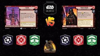 Star Wars Unlimited | IG-88 Command vs Darth Vader Command | Gameplay | Best of 3